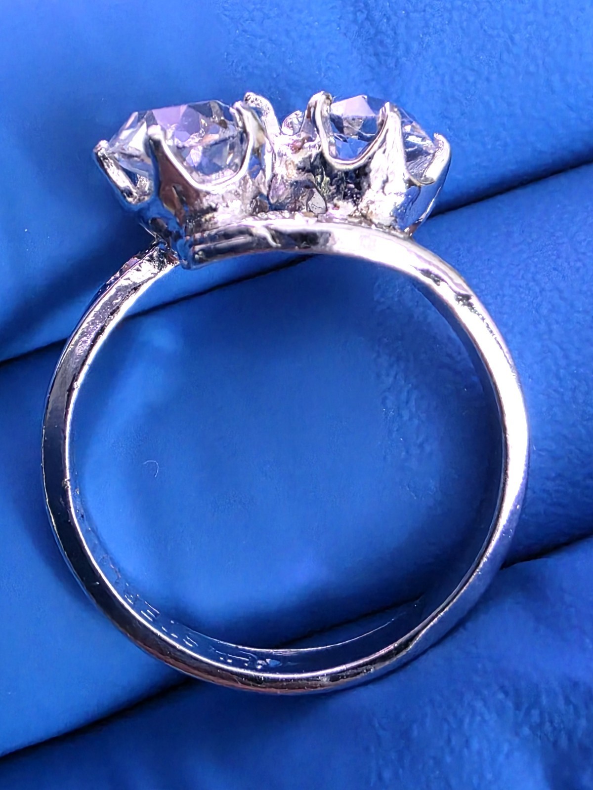 VTG Uncas Manufacturing Co 1920’s Bypass Sterling Ring in Size 6
