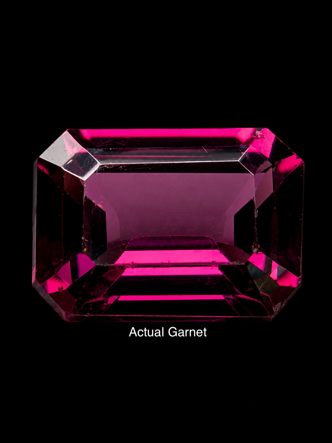 GIA Certified Natural 1.13 Ct Octagonal Red Pyrope-Almandine Garnet Gem Stone