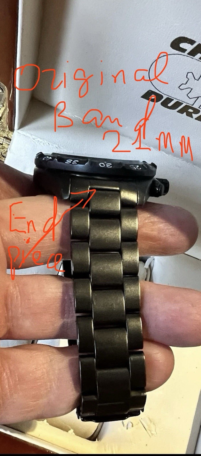 Chase-Durer Special Forces 1000/1000XL Burn Notice Watch REPLACEMENT BAND 21MM