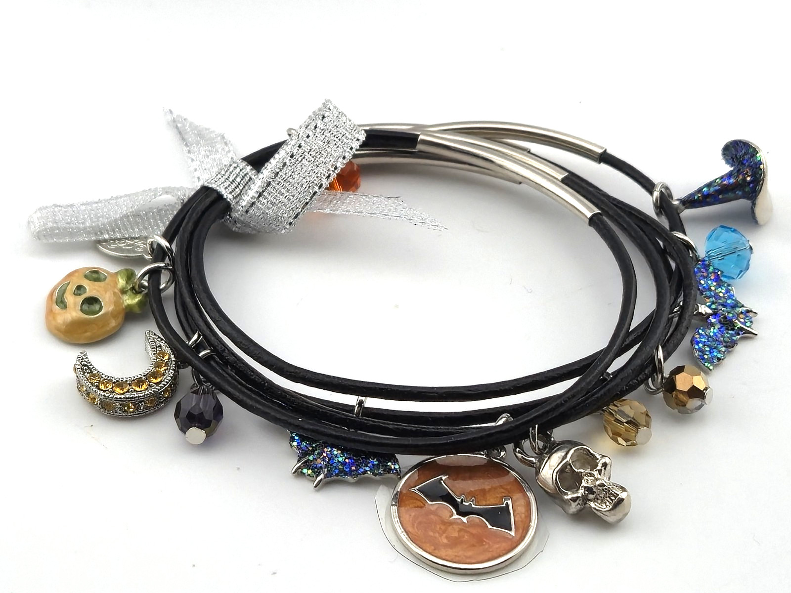 Kirks Folly Bubble Bubble Toil Trouble Cord Charm Bracelet Set ST Halloween #37