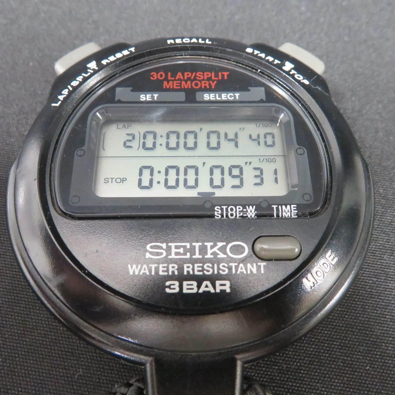 8825■Stopwatch■Seiko■S031-4000■Waterproof (3BAR)■Shipping included