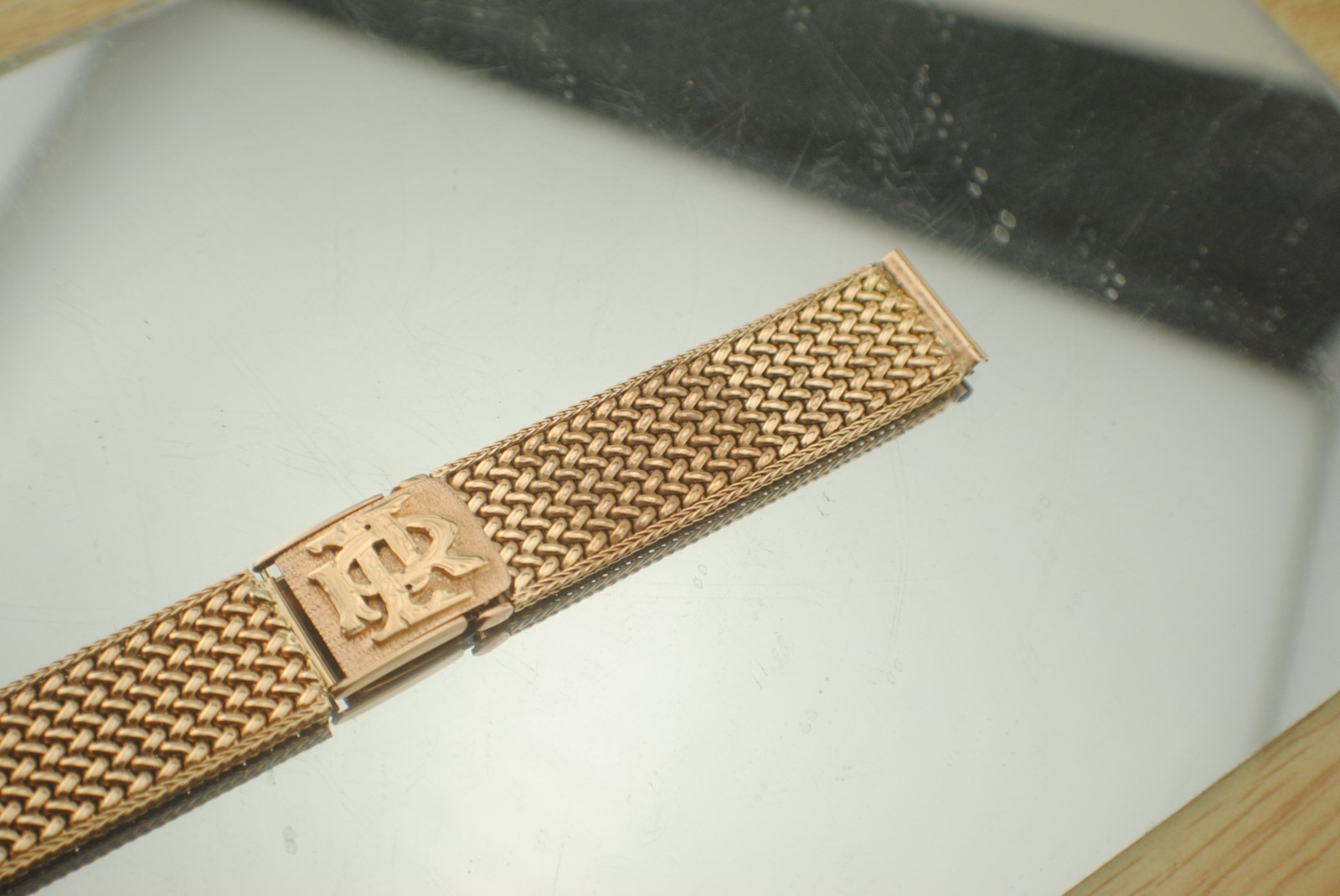 VINTAGE 18K ROSE GOLD 17.4MM LUG 42.6 G BRACELET 1940S 15CM IWC OMEGA PATEK VC
