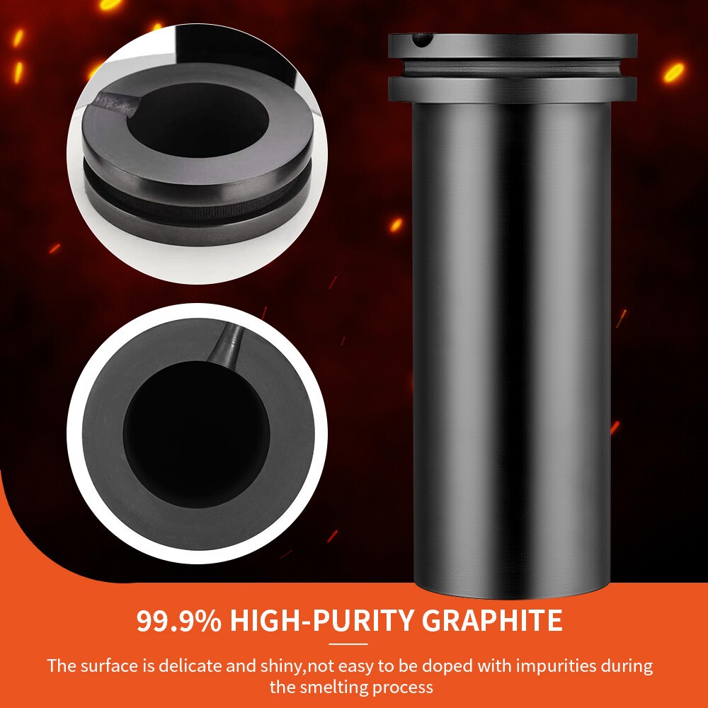 1/2/3 Pack 3KG Graphite Crucible Smelting Tool For Electric Melting Furnace NEW