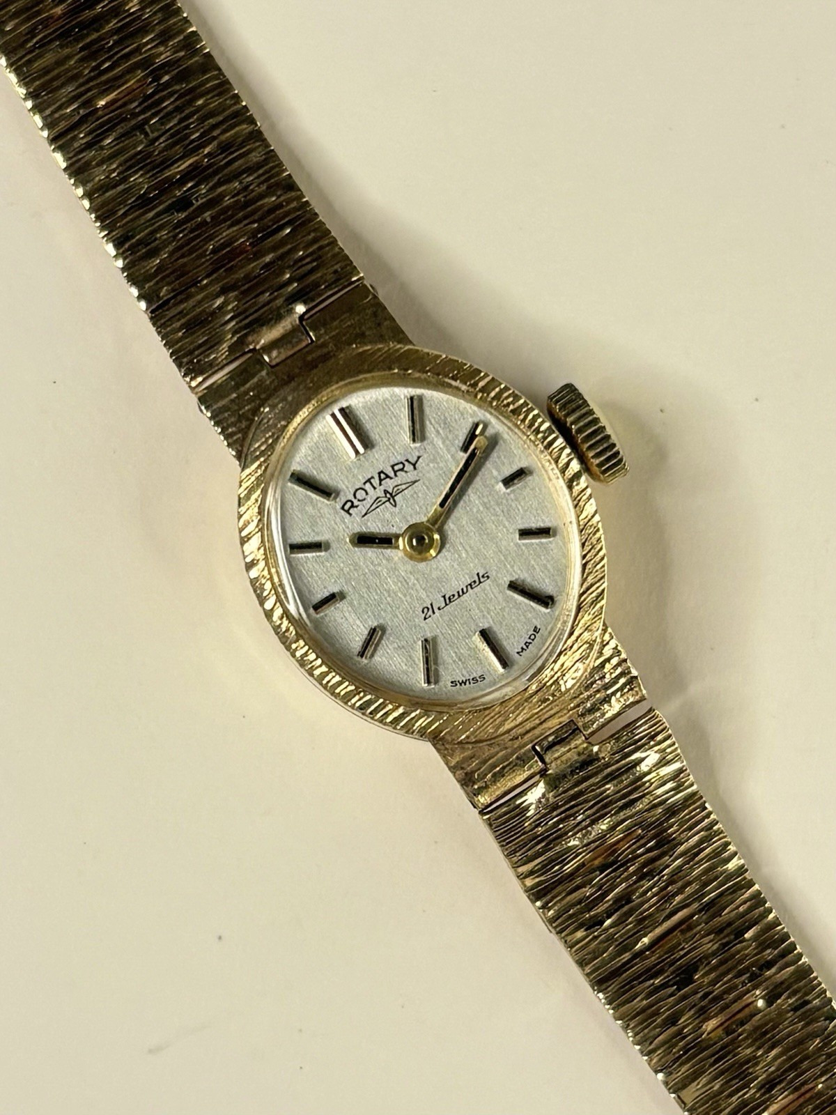 ROTARY Ladies 9ct Gold *+BOX* 15g Vintage 1970’s Manual Watch
