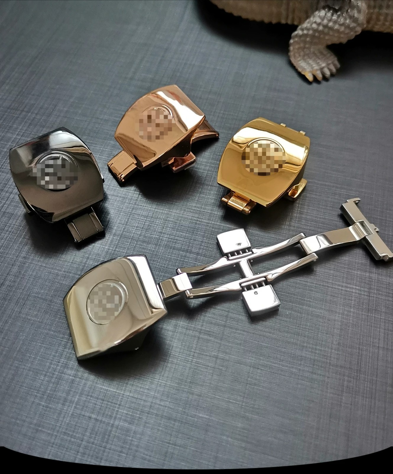 18mm20mm stainless steel butterfly buckle suitable for FM watch buckle V45 V41