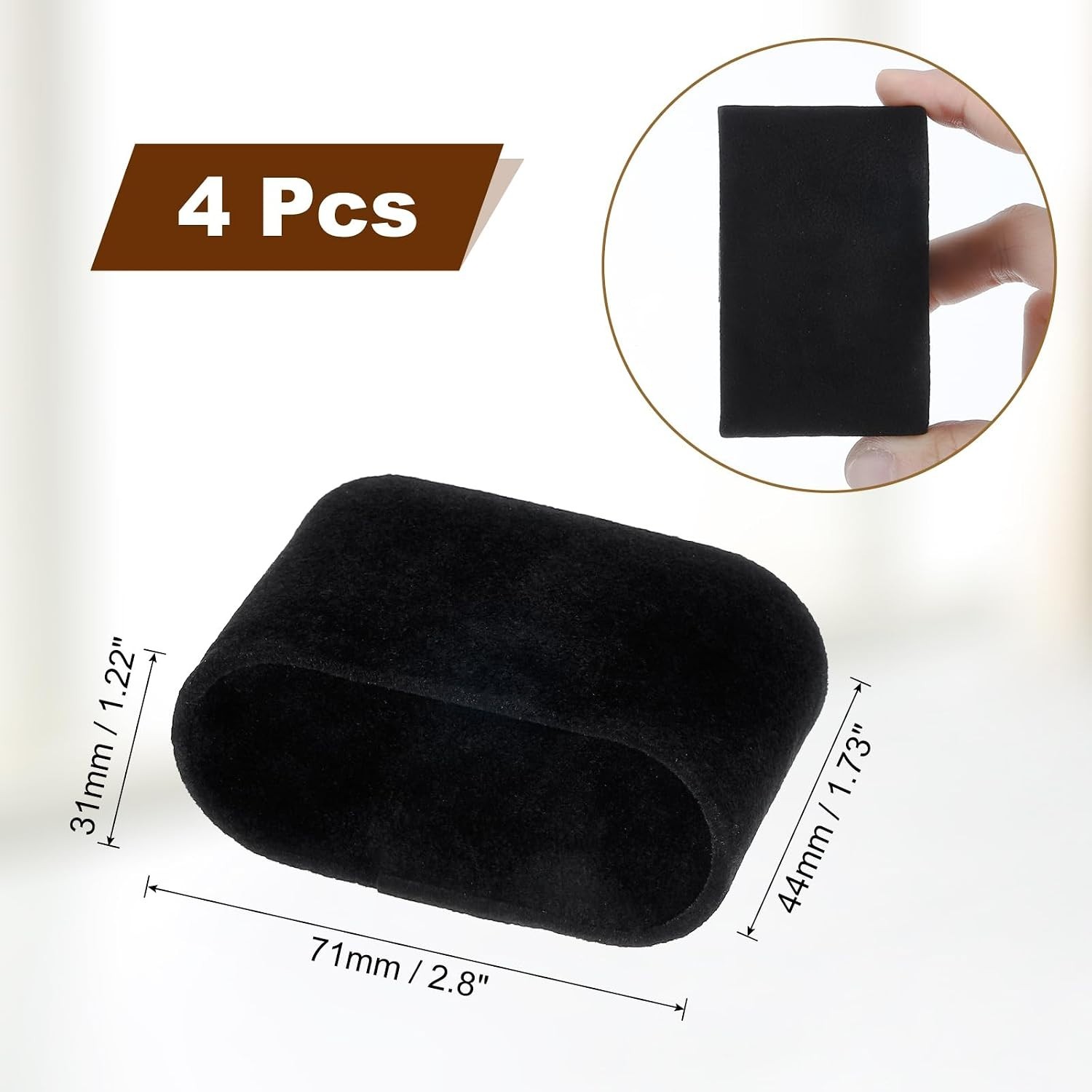 4Pcs Soft Flannelette Watch Display Pillows, Elegant Jewelry Storage Cushions