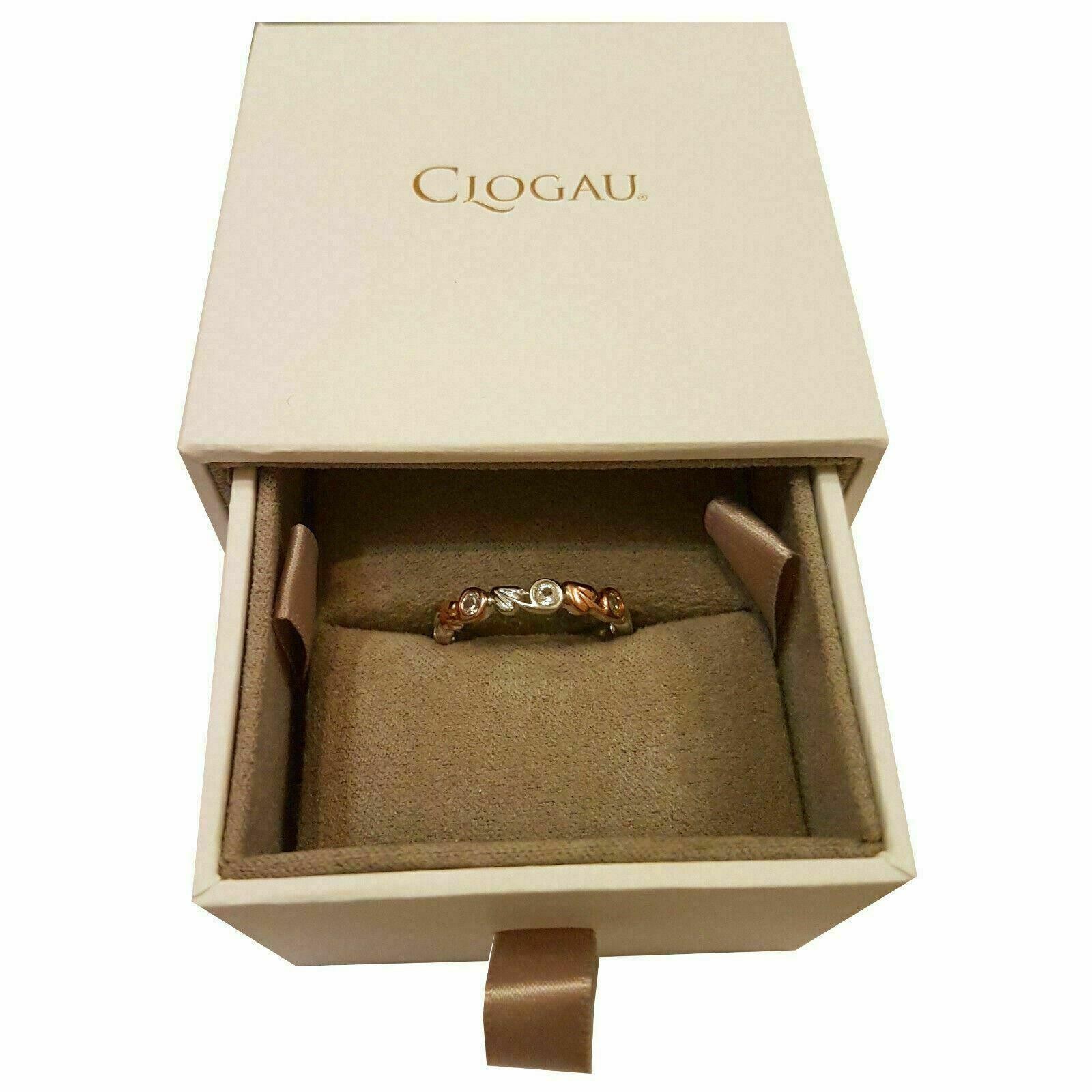 Clogau Silver Ring Size N Welsh 9 Rose Gold Tree of Life Eternity