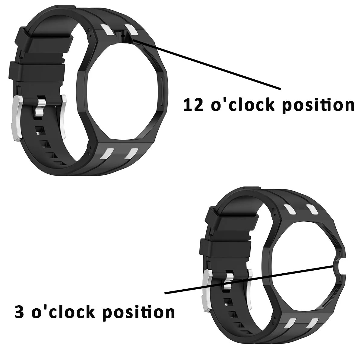 PC Case + Silicone Strap For Swatch x AP Royal Pop Pocket Watch Cover Band Skin