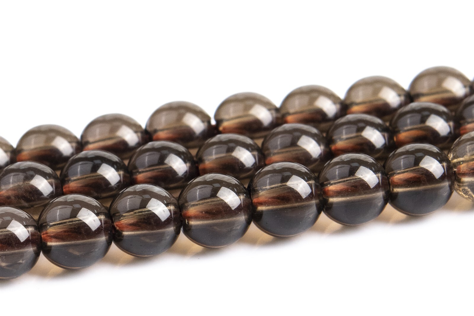Natural Smoky Quartz Beads Grade AAA Round Gemstone Loose Beads 3-4/5-6/7-8/MM