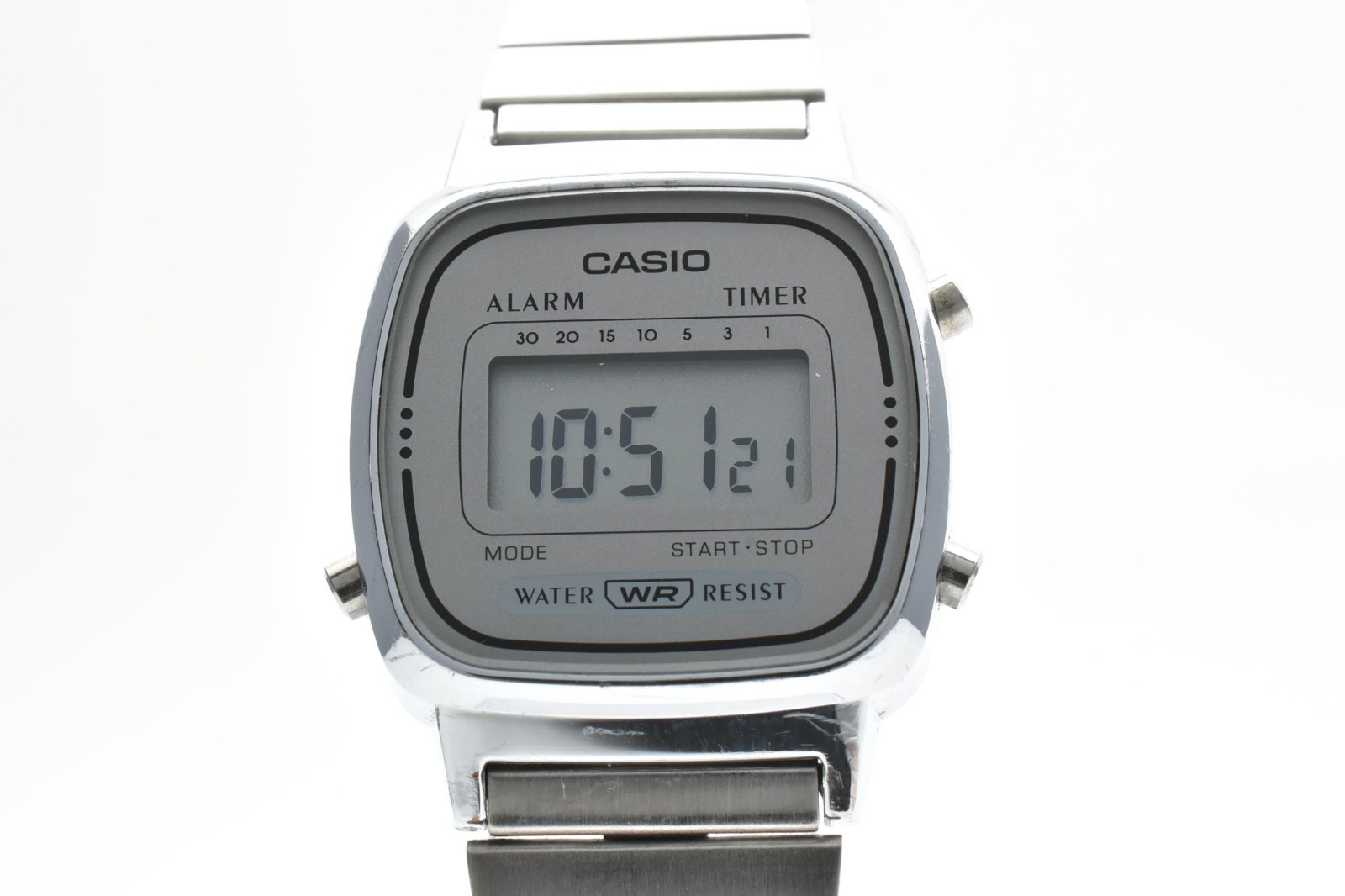 【EXC+５】CASIO LA670WE Digital Alarm Chronograph Quartz Women’s Watch Silver CHINA