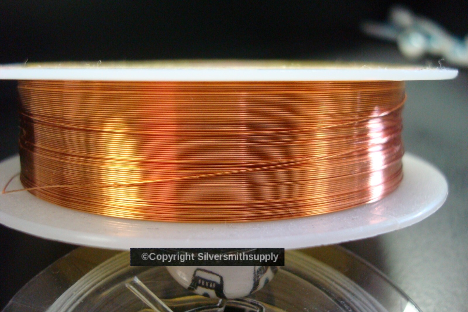 28ga Rose Gold plated copper round wire 68′ .3mm .012 create wire jewelry PW031