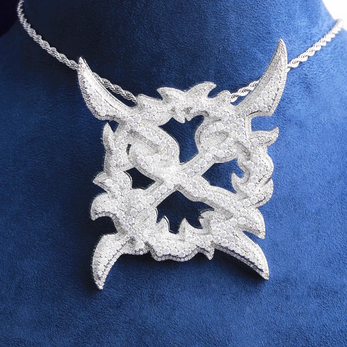 X | Ken Carson Inspired Hip Hop VVS Diamond CZ 5AA+ Luxury X Pendant