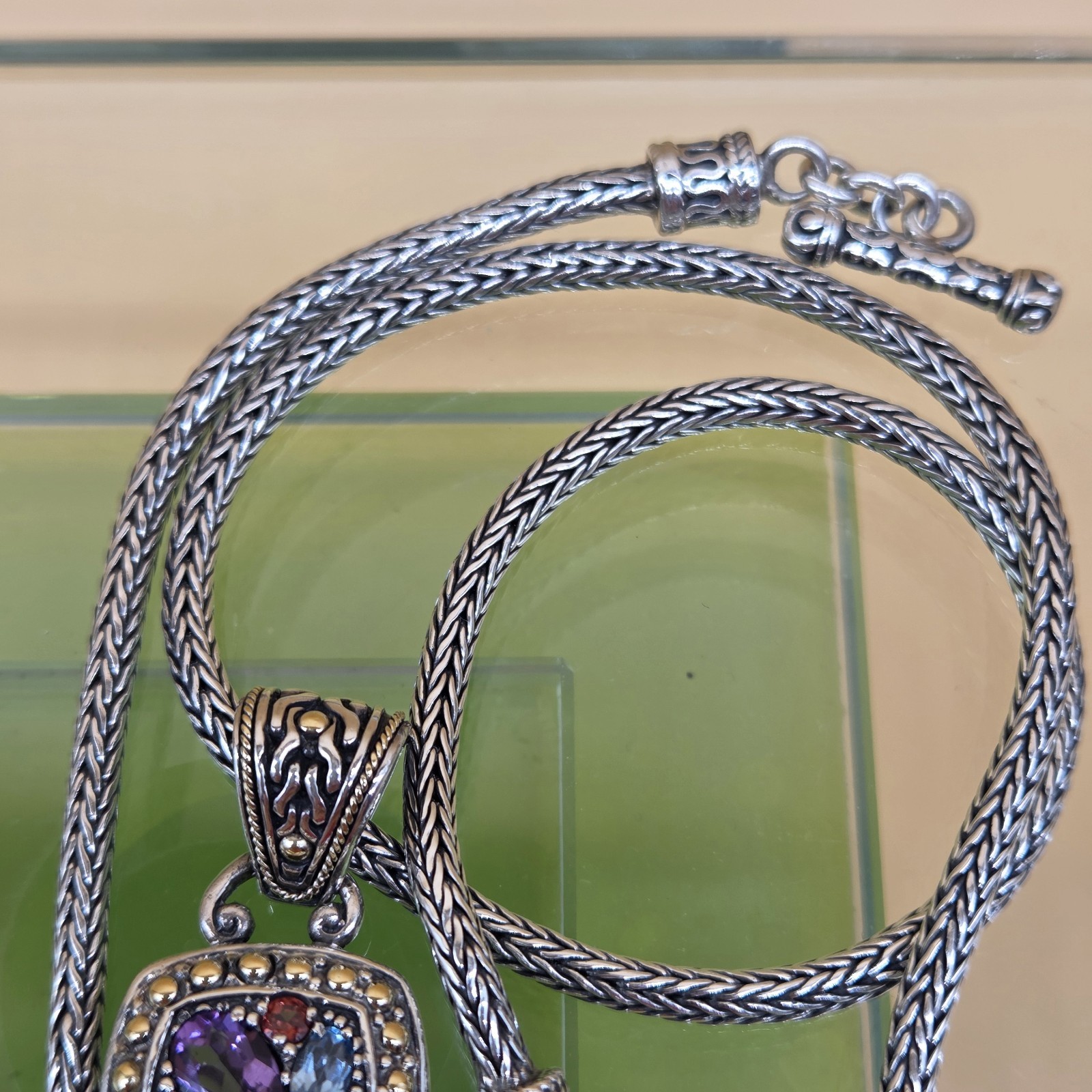EFFY Balissima 18K Yellow Gold Sterling Silver Gemstone Necklace Bracelet & Ring