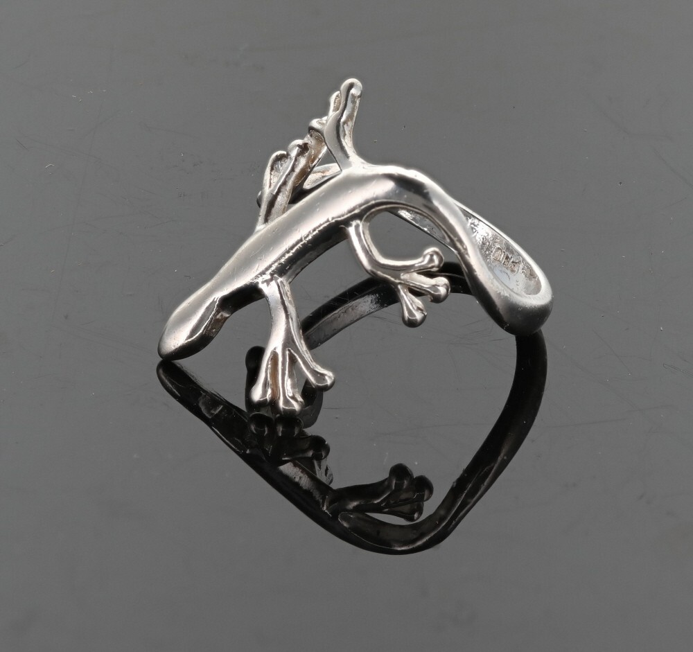 Lizard Ring STERLING SILVER 925 Gecko Lizard Handmade Animal Jewelry Gift