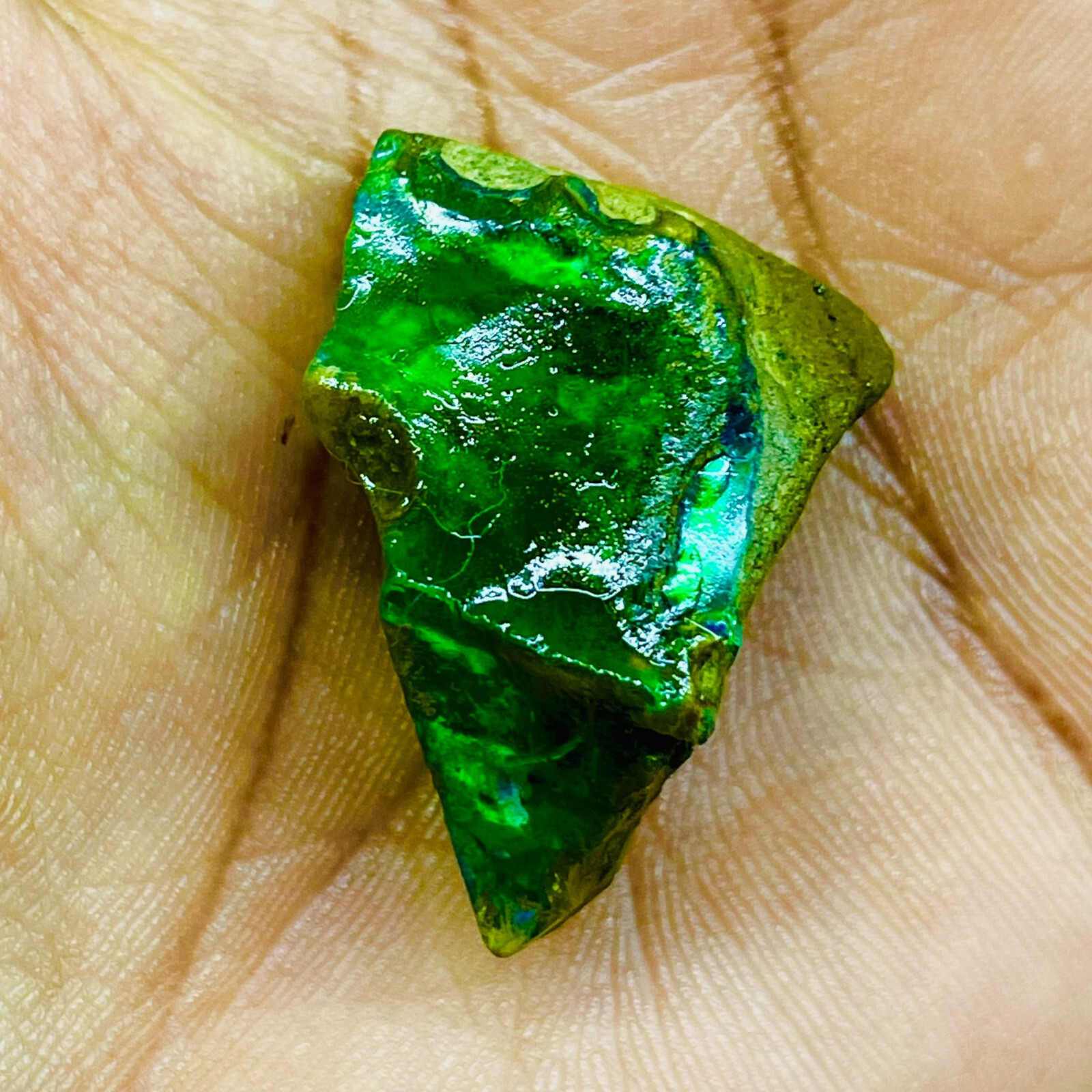 46.35 Cts Natural Ethiopian Opal Rough 32x21mm Huge Untreated Loose Gemstone