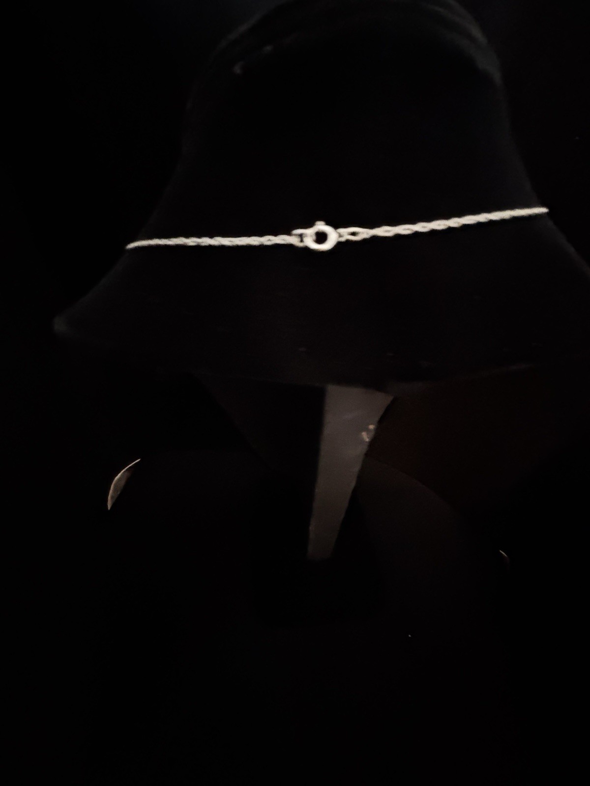 925 Sterling Silver & 1/8 Carat Diamond “2 Hearts Together As One” charm on 20in