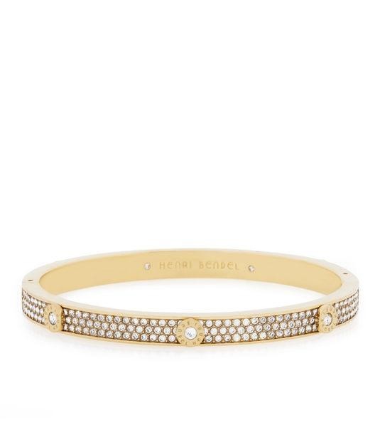 Henri Bendel Miss Bendel Pave Bangle Bracelet