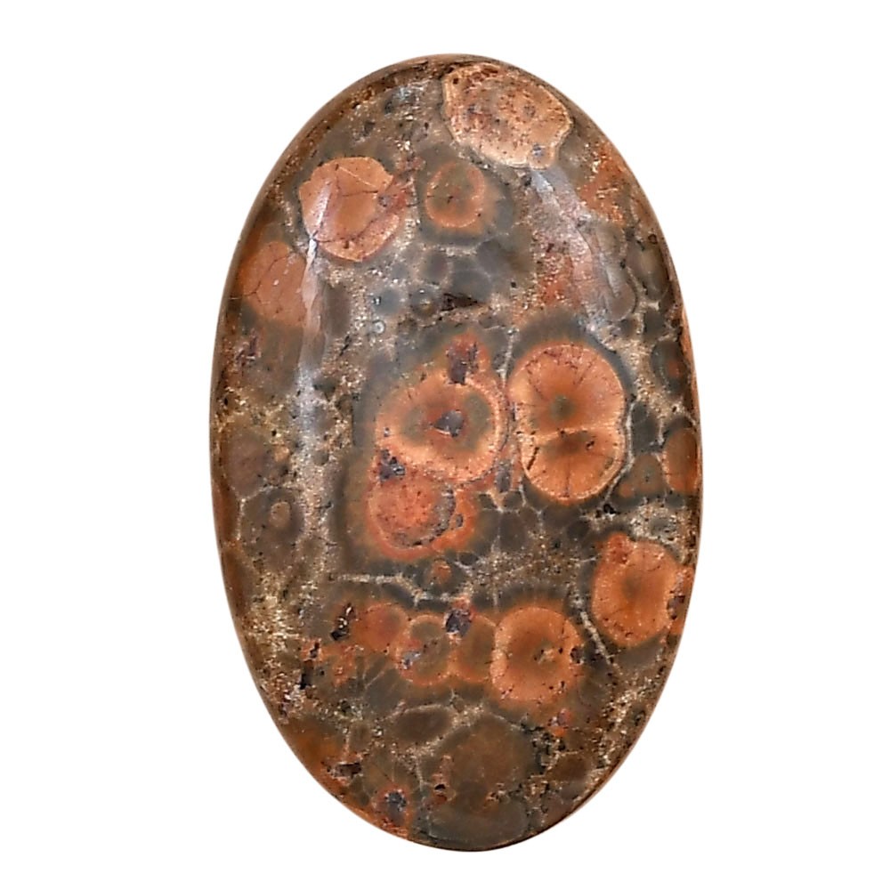 Natural Poppy Jasper 32.1x20x6 mm Oval Shape Polished Loose Gemstone LS02989-49