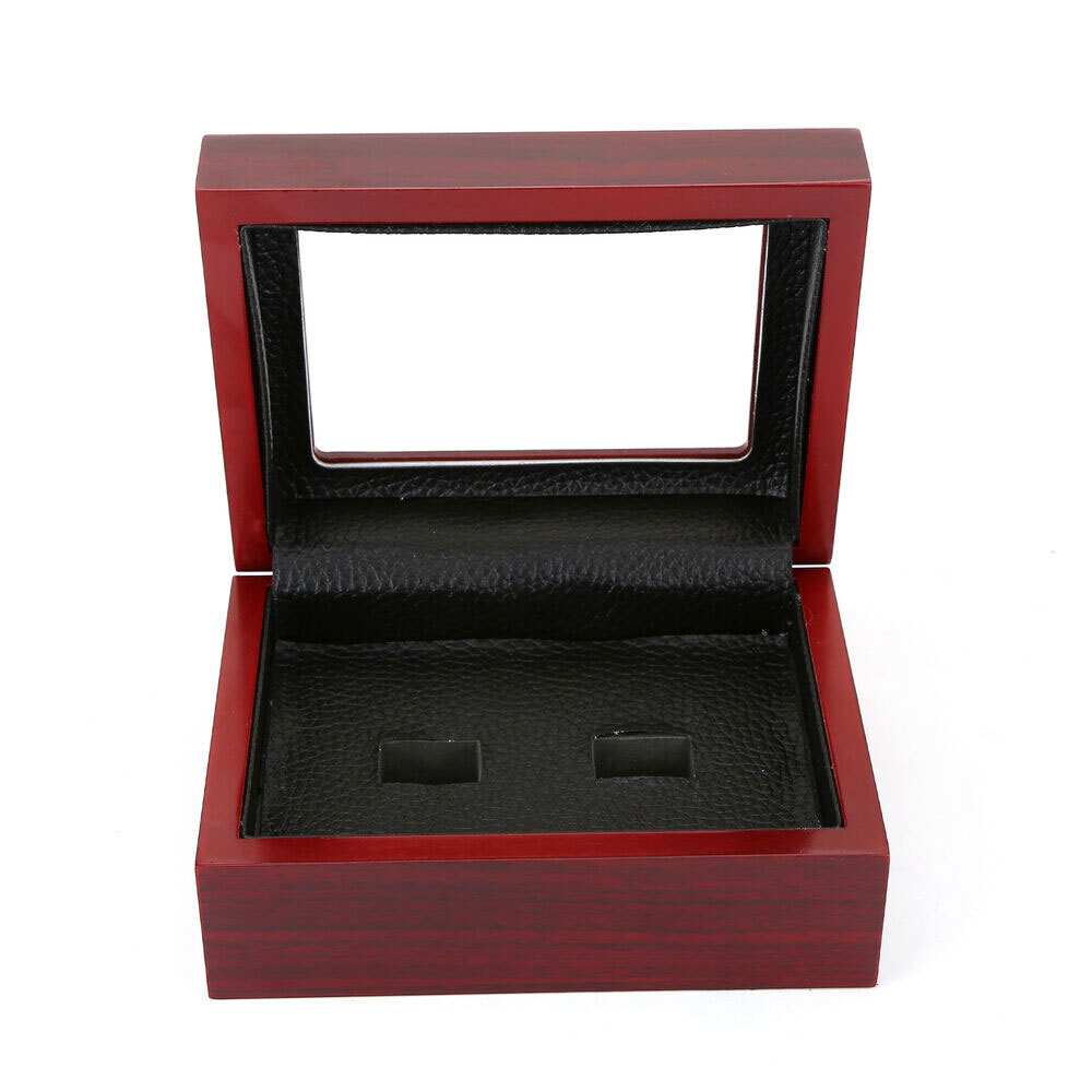 1-7 Holes Championship Ring Display Case Box Wooden Collection Storage Box F