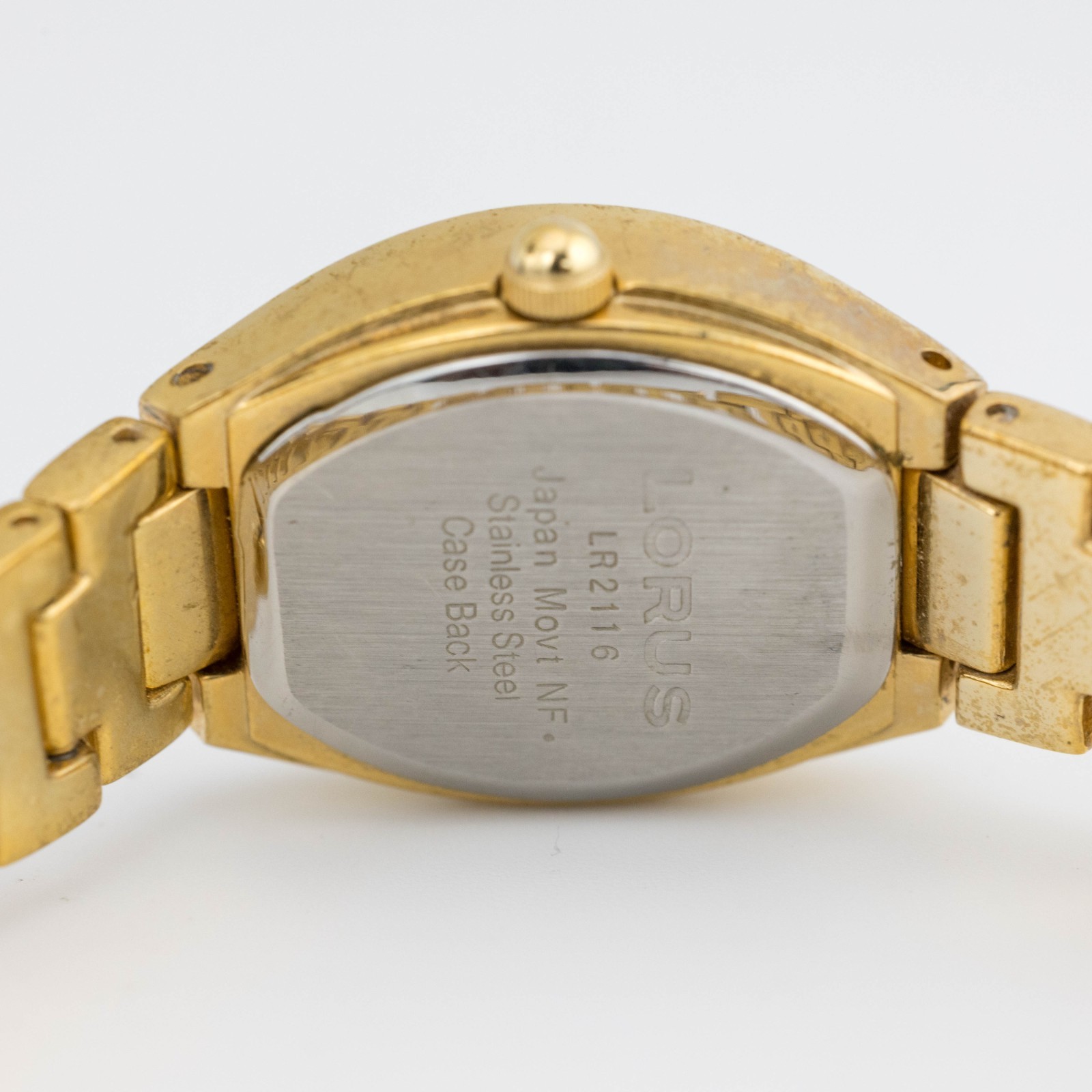 LORUS LR2116 Mother-of-Pearl Dial Quartz Women’s Watch Sz. 6 3/4″ New Battery