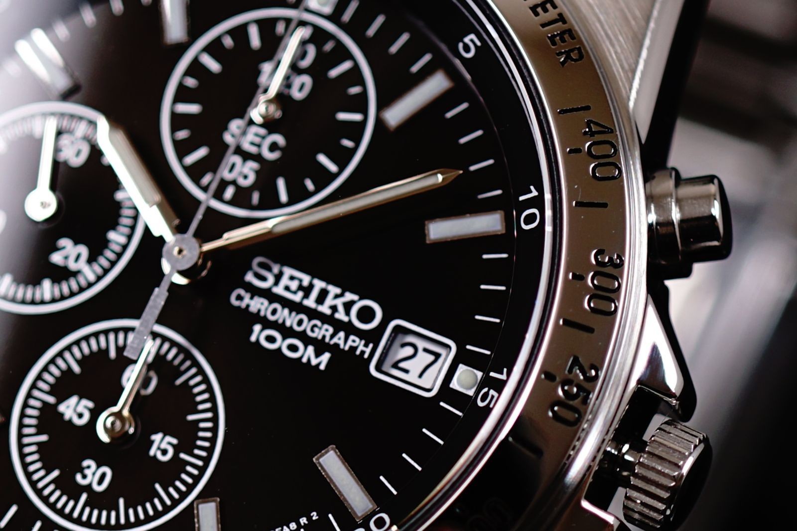 SEIKO Wristwatch Reverse Import Model Quartz Battery Operated Brand New Chronogr