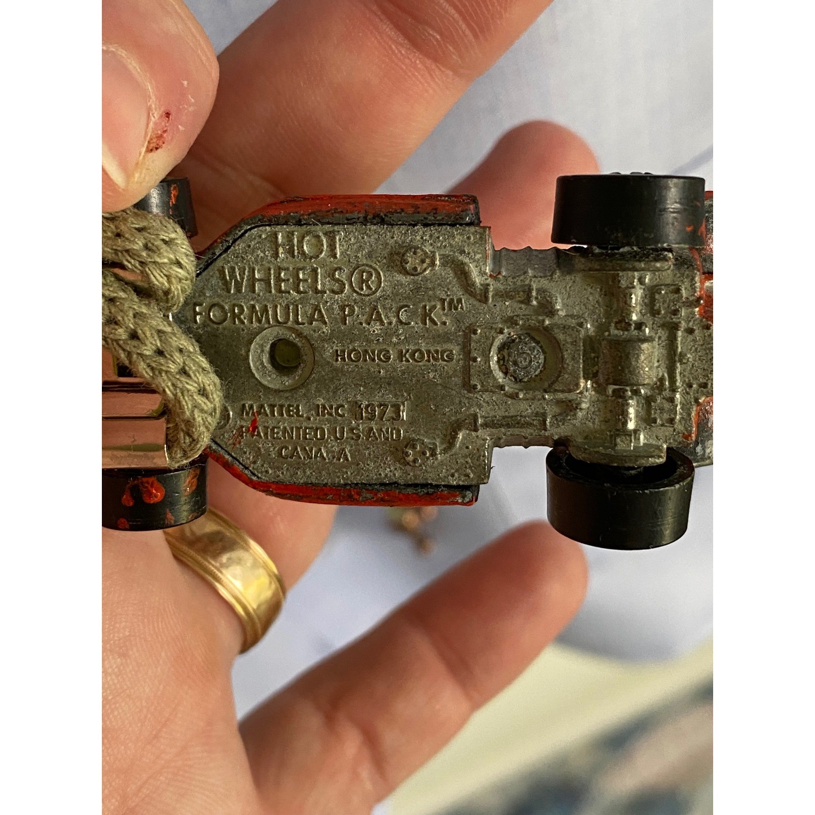 1973 hot wheels formula pack distressed racing car bolo tie lariat tie