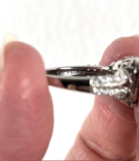 Fuzion Creations Sterling Silver 925 CZ Custer Ring Size 6 Signed FC Vietnam