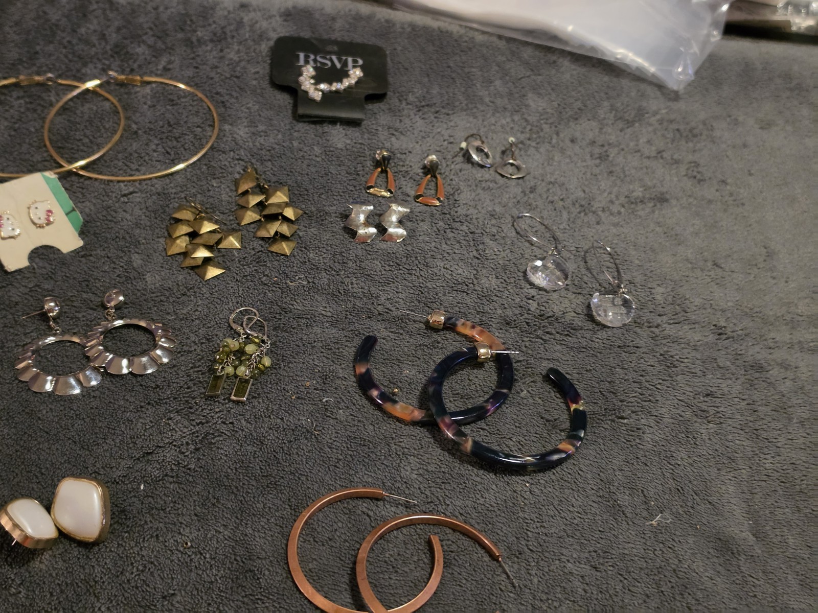 RSVP Wildflower Premier Designs Mixed Earrings Lot 13pc Hoops Dangle Stud RS
