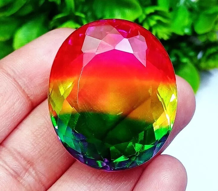 Oval Cut 115+ Ct Watermelon Tourmaline Loose Certified Gemstone
