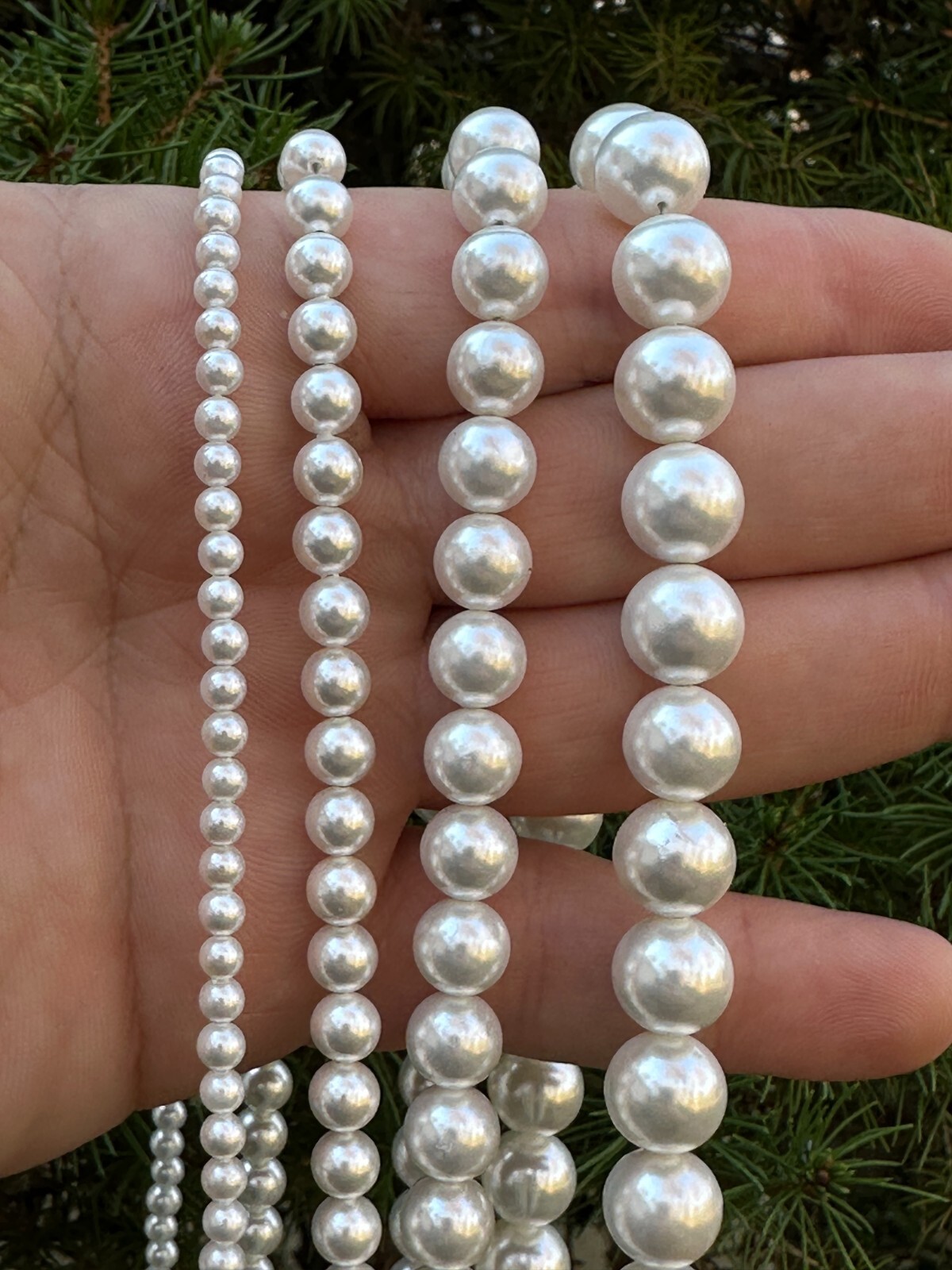 Cultured Pearl Bracelet W. Real 925 Silver Clasp For Men Women 4-10mm All Length
