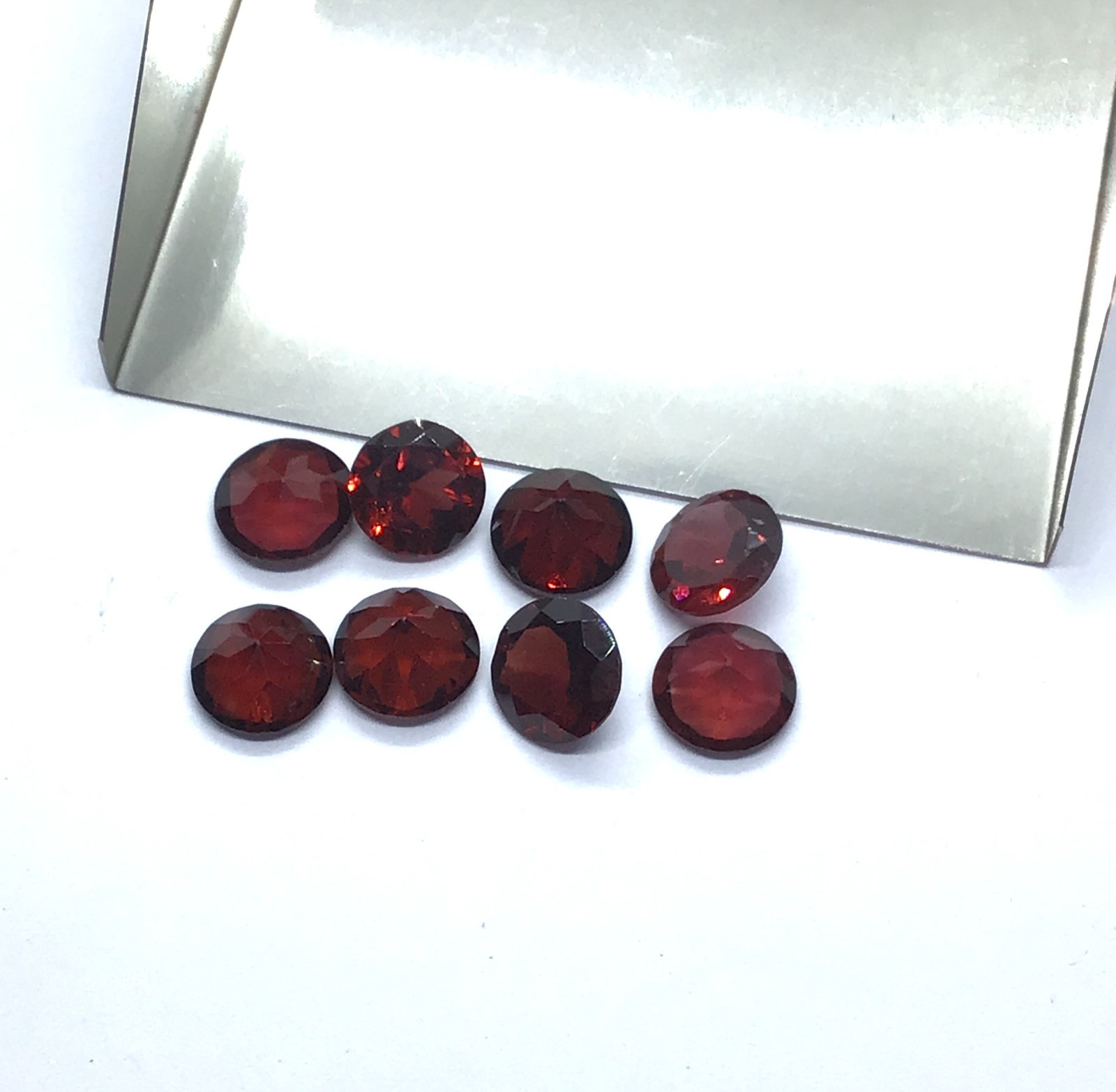 AAA Garnet Round Cut Faceted Natural Loose Gemstone For Making All Jewelry