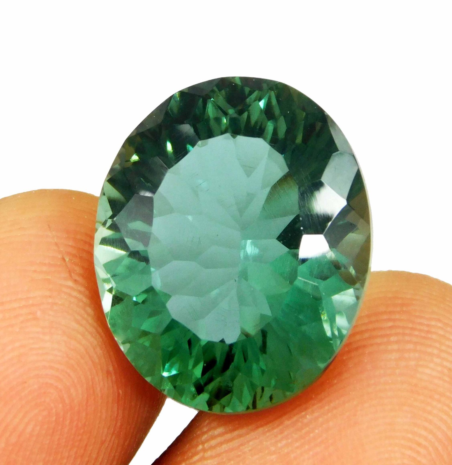 Natural 14.85 Ct Indicolite Blue Tourmaline Oval Cut Certified Loose Gemstone