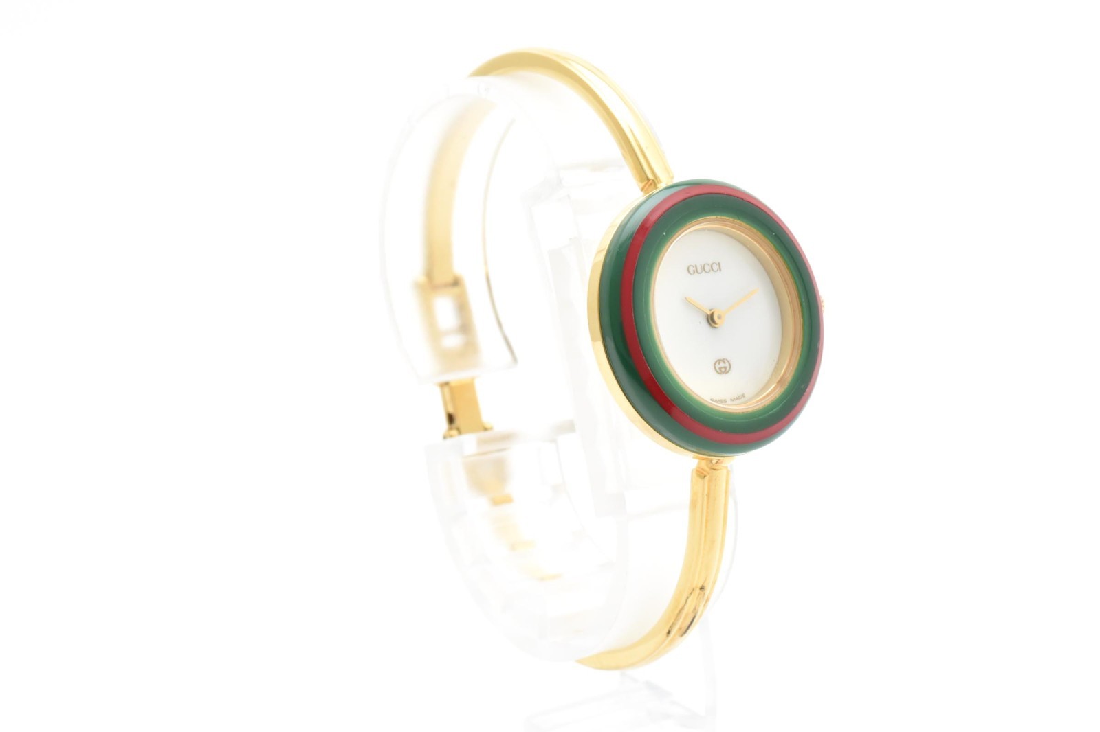 Vintage [ Exc+5 /Box ] GUCCI 1100L Gold Change Bezel Watch 12 colors 11/12 JAPAN