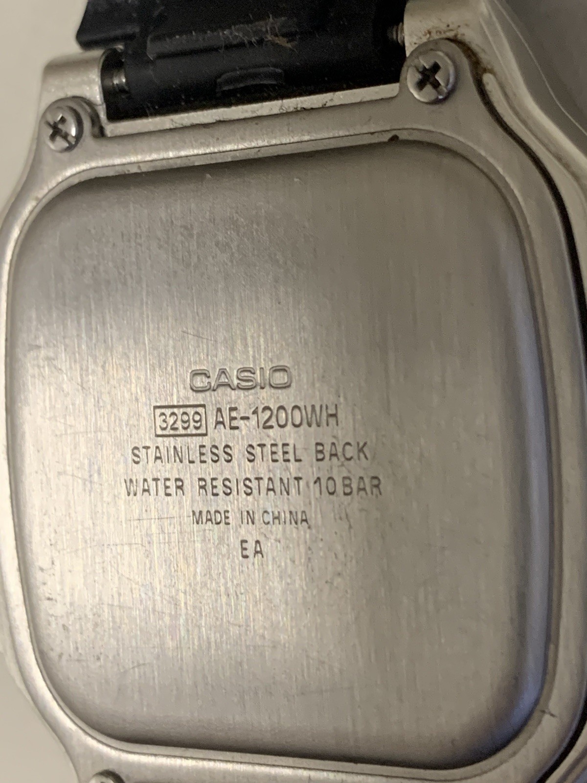 Casio World Time AE1200 Royale Silver Case Black Band