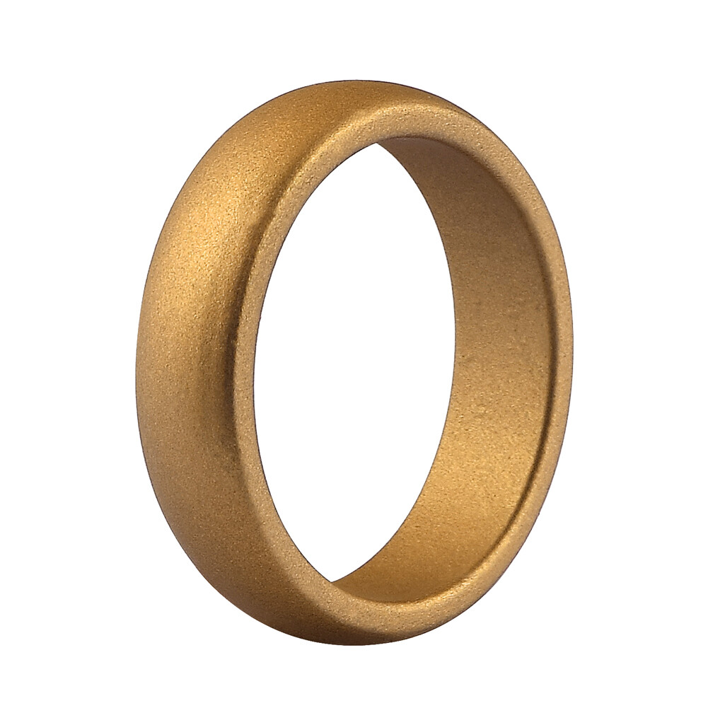 1pc 5.7mm Width Silicone Ring Flexible Rubber Wedding Finger Band for Women Men