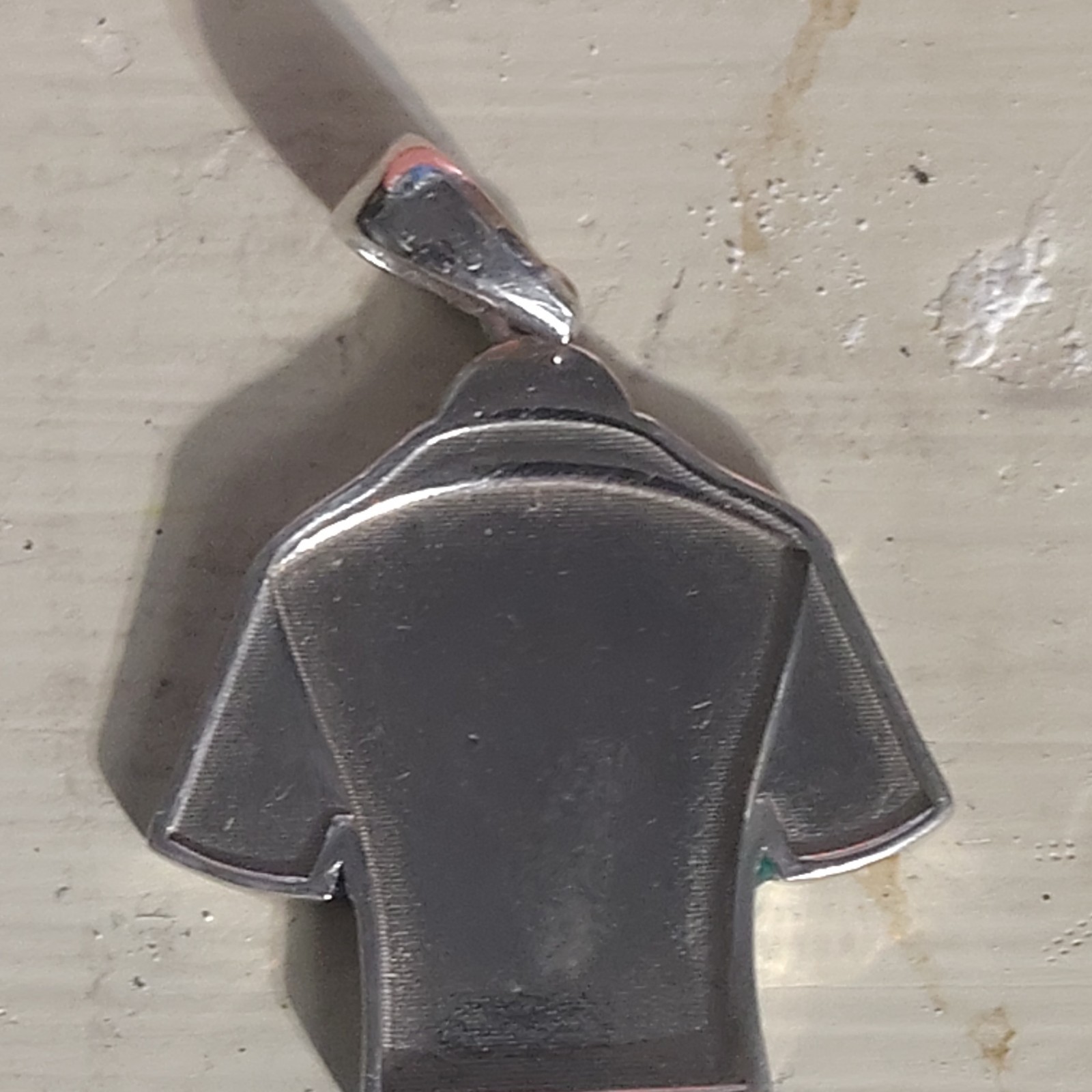 Red Green Enamel Soccer Jersey Number 10 T-Shirt Charm Pendant 925
