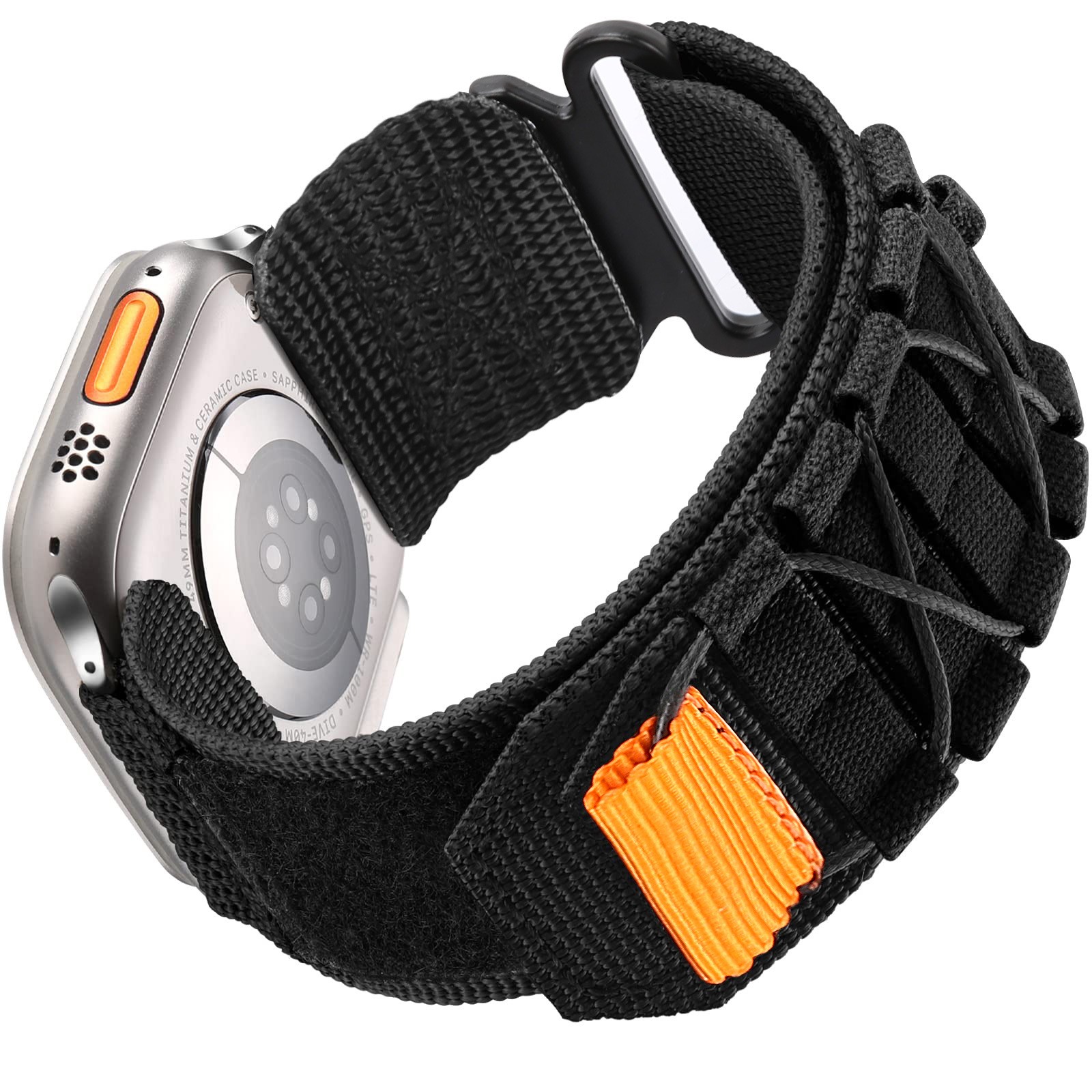 Nylon Canvas Loop Strap Fits Apple Watch Series 1-9 Outdoor Sports Watch Band