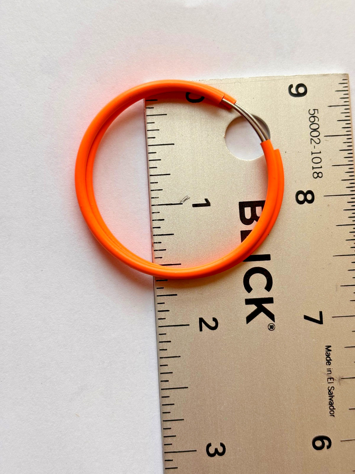 Hoop Earrings Neon Rubber Coated Wire Lot 3 Pairs Yellow Orange Pink Y2K Rave