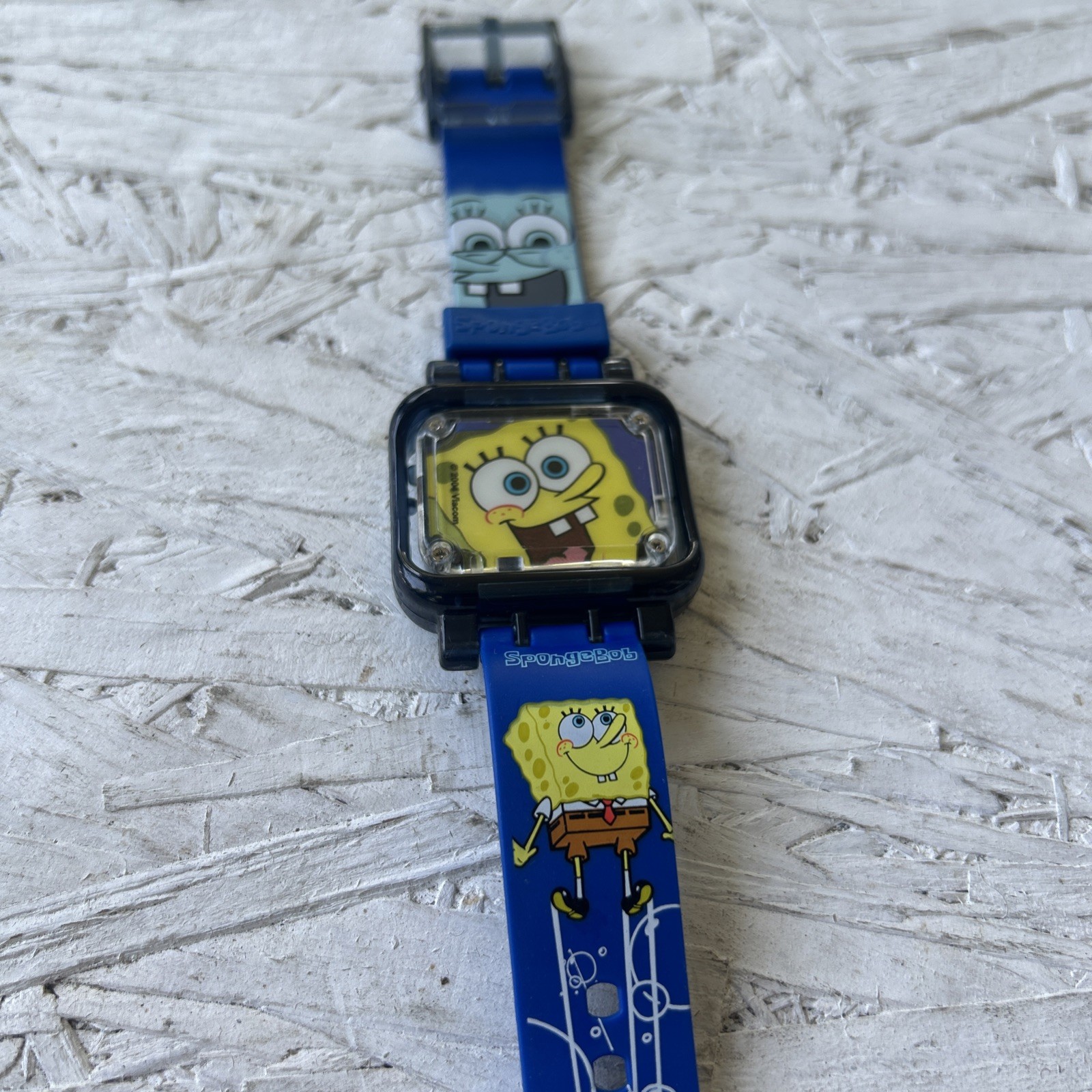 SpongeBob SquarePants Flip Watch Nickelodeon 2004 Viacom Needs Battery Untested