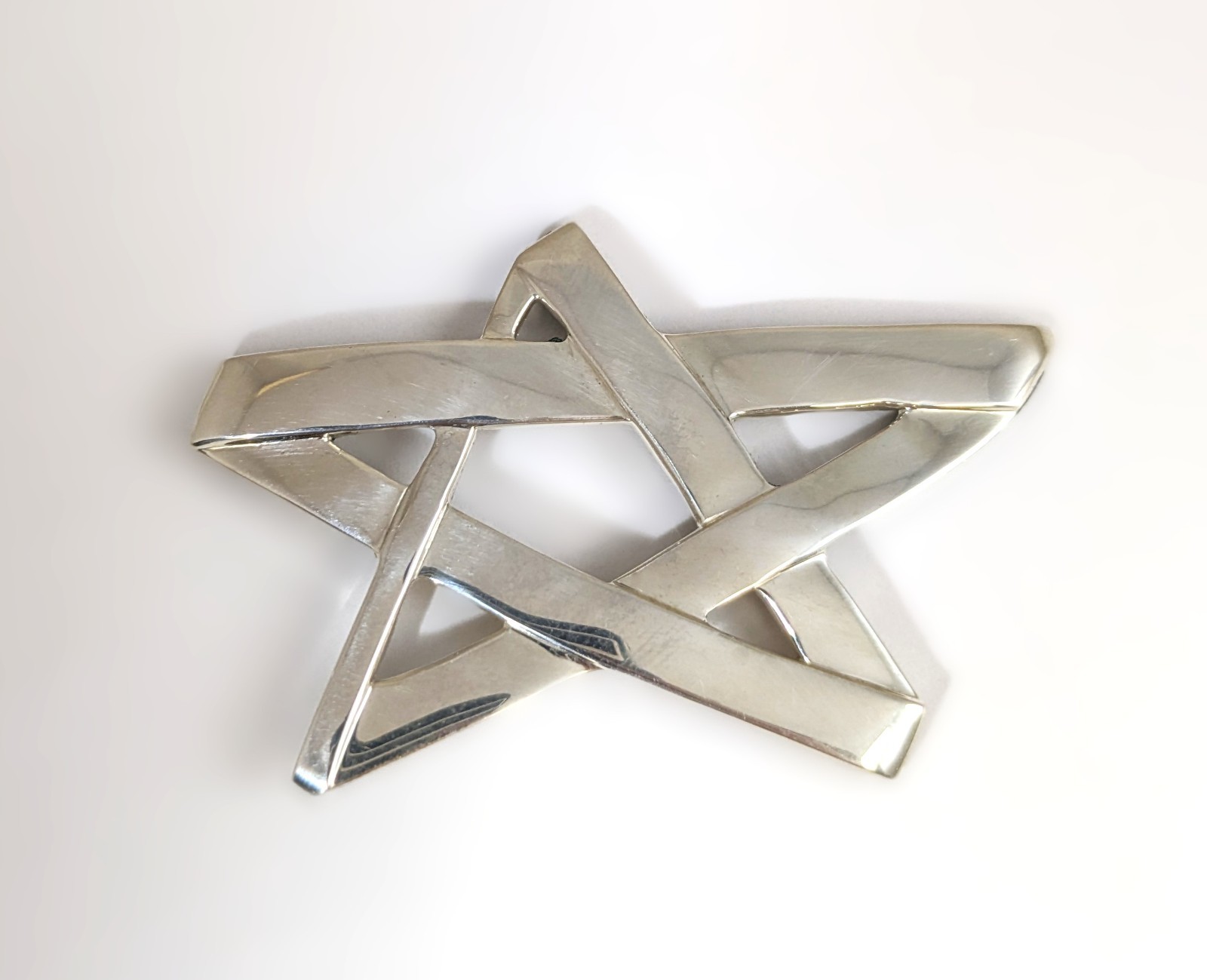 Tiffany & Co Sterling Silver Pin, 2-3/4”long X 2”Wide