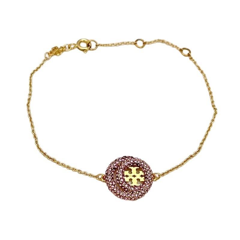 New Tory Gold & Silver circle bracelet with Jewelry Pouch Size:17+5cm