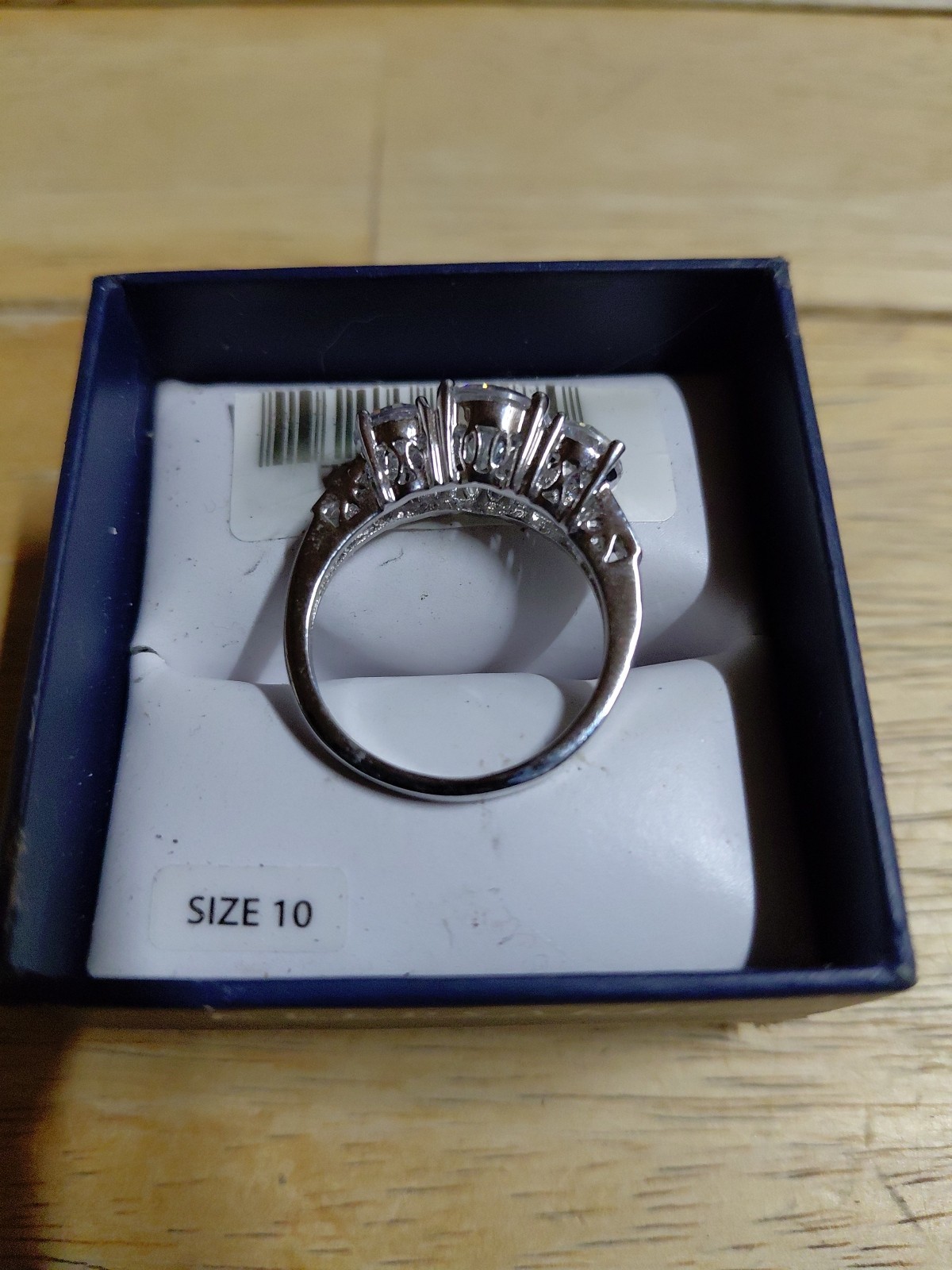 3-stone Cz ring size 8.75