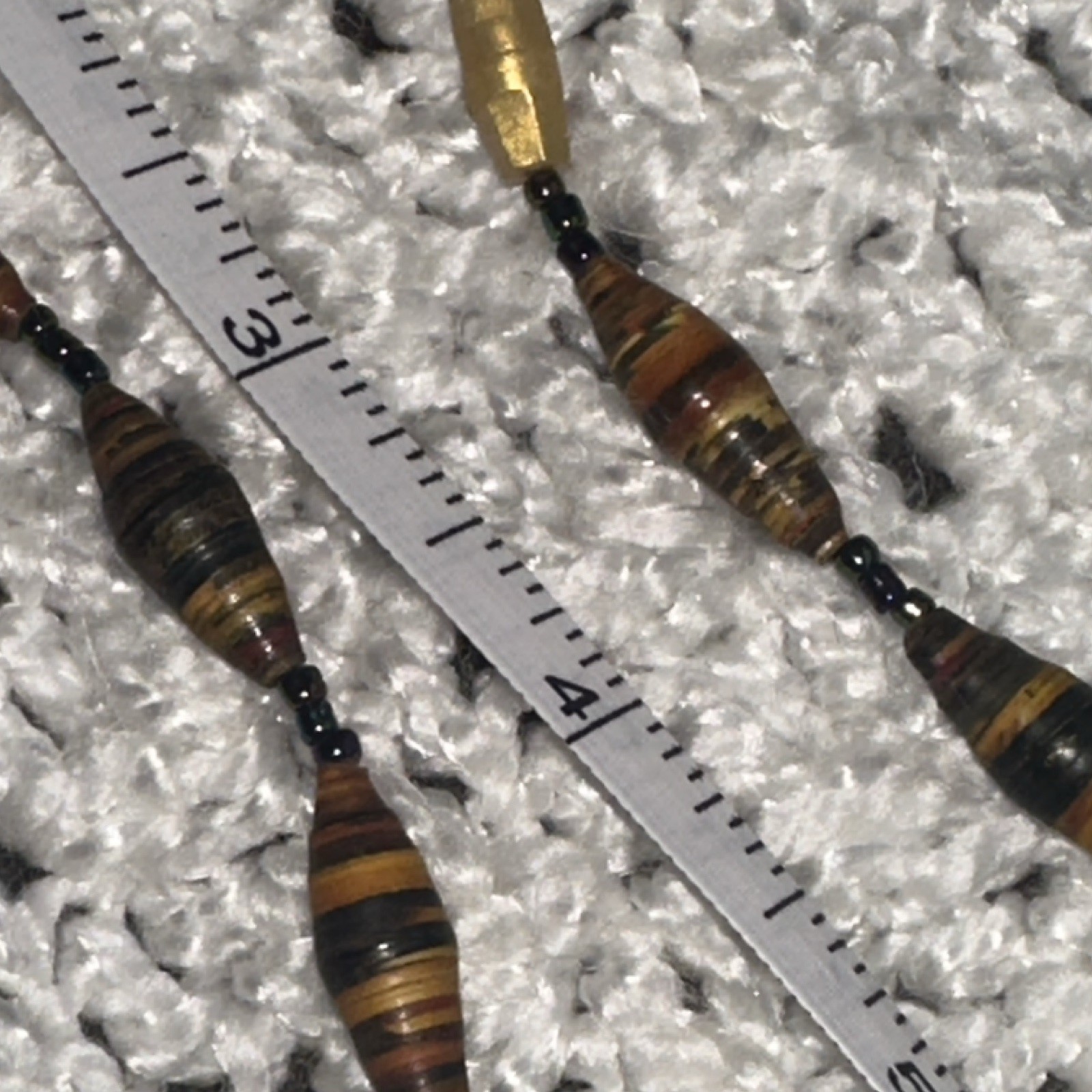 Multicolor Beaded Necklace Strand, Barrel Clasp Closure, 28 in, No Stone