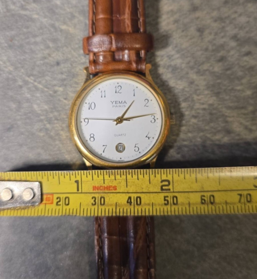 Vintage YEMA Paris Quartz Watch Gold Tone Working Y85083