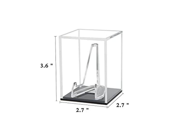 Championship Ring Display Case Baseball Rings Clear 2.7 × 2.7× 3.5 inches