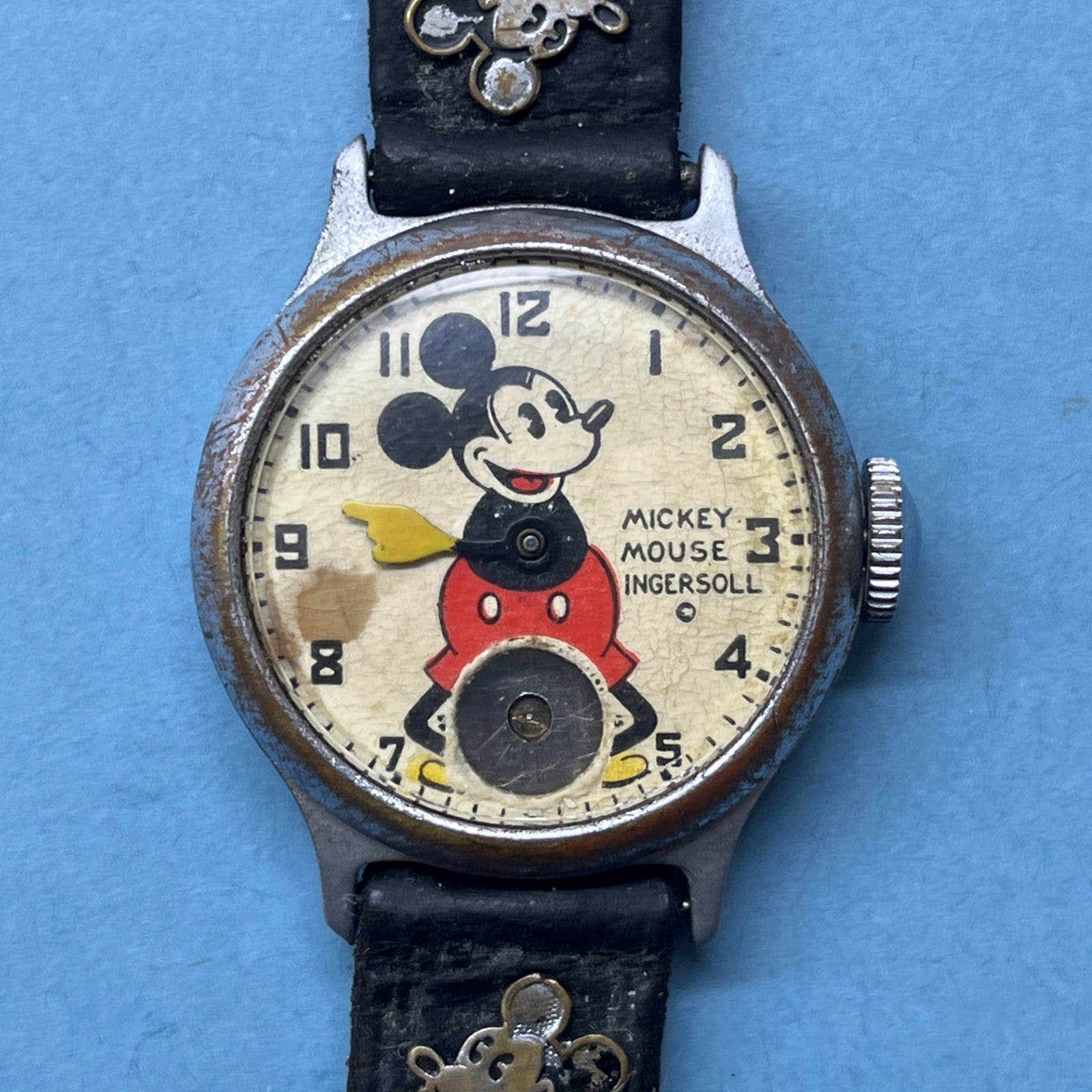 Vintage 1934 Ingersoll Mickey Mouse Wrist Watch Disney Spares Repair