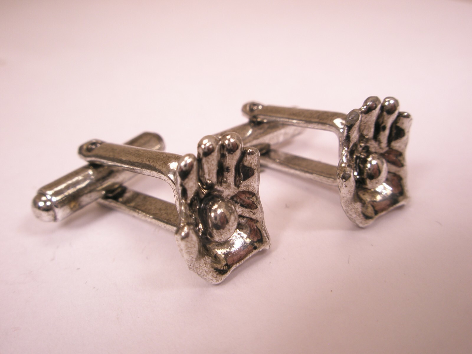 Baseball Mitt Glove & Ball Vintage Small Cuff Links mlb sports