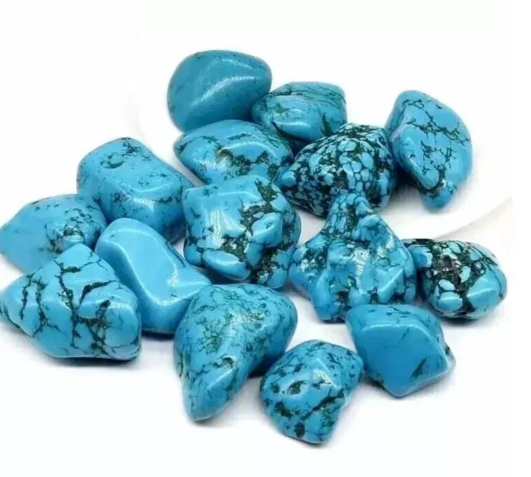 EGL Certified 1000+Ct Natural Arizona Turquoise Blue Tumble 10-12 Pcs Loose Gem