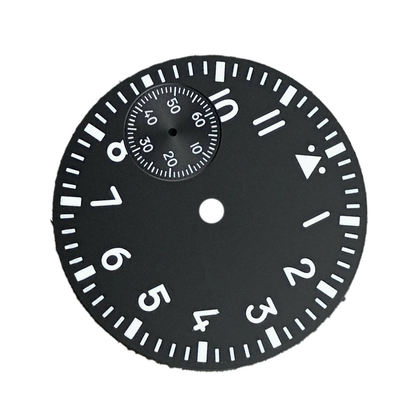 37mm Green Luminous Watch Dial Second @9 Replace For ETA 6497 ST3600 Movement