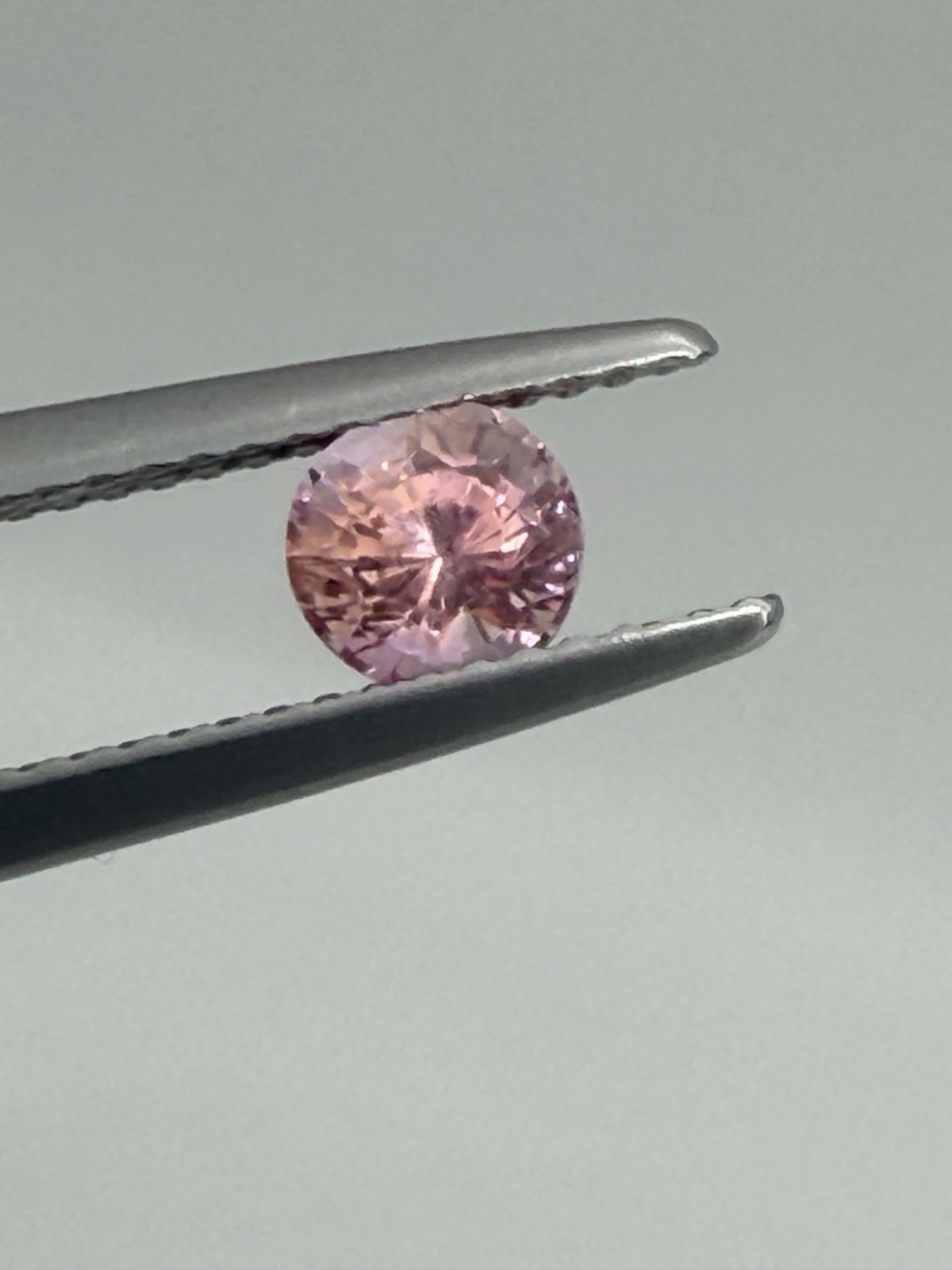 0.78ct Natural Pink Orange Sapphire GIA Certified Sri Lanka Unheated Round